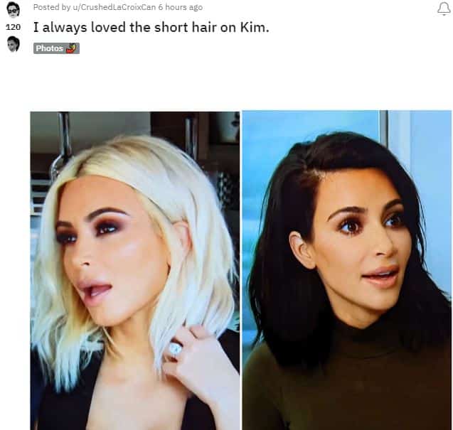 kim kardashian short blonde hair