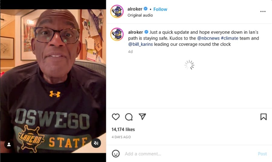 Al Roker Shares Health Update [Al Roker | Instagram]