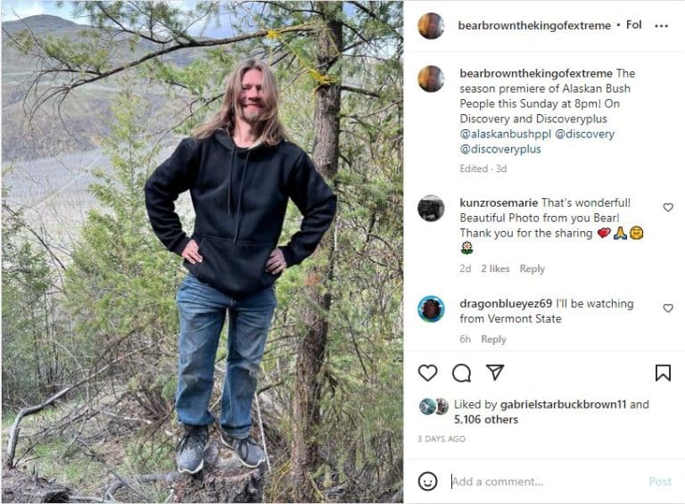 Bear Brown Celebrates 'Alaskan Bush People' Season With Photos