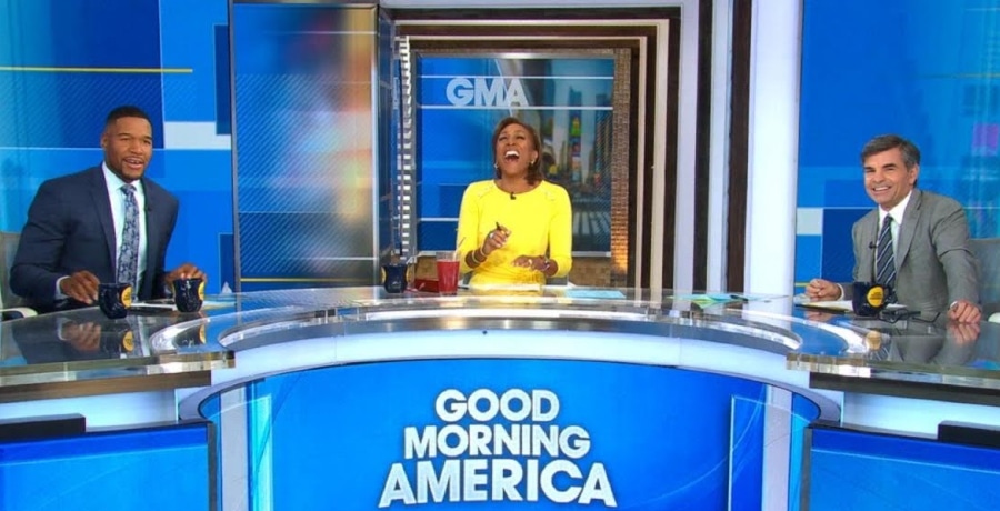 Michael Strahan, Robin Roberts & George Stephanopoulos [GMA | YouTube]