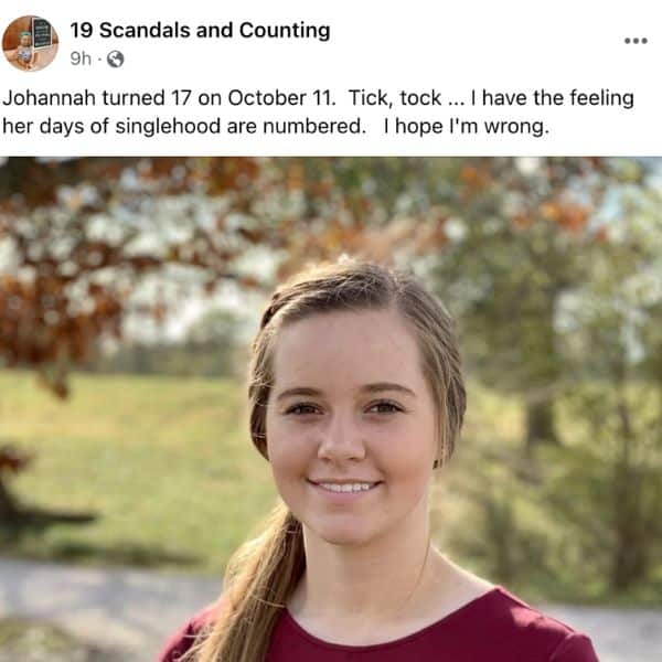 19 Scandals and Counting, Johannah Duggar