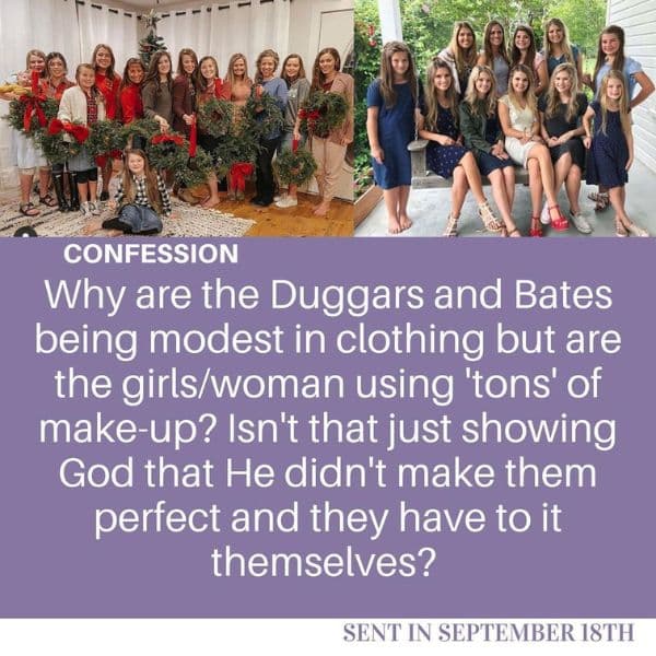 Duggar Bates Confessions - Instagram, (Duggar Modesty Rules)