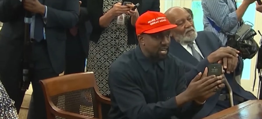 Kanye West Wears MAGA Hat [KTLA 5 | YouTube]