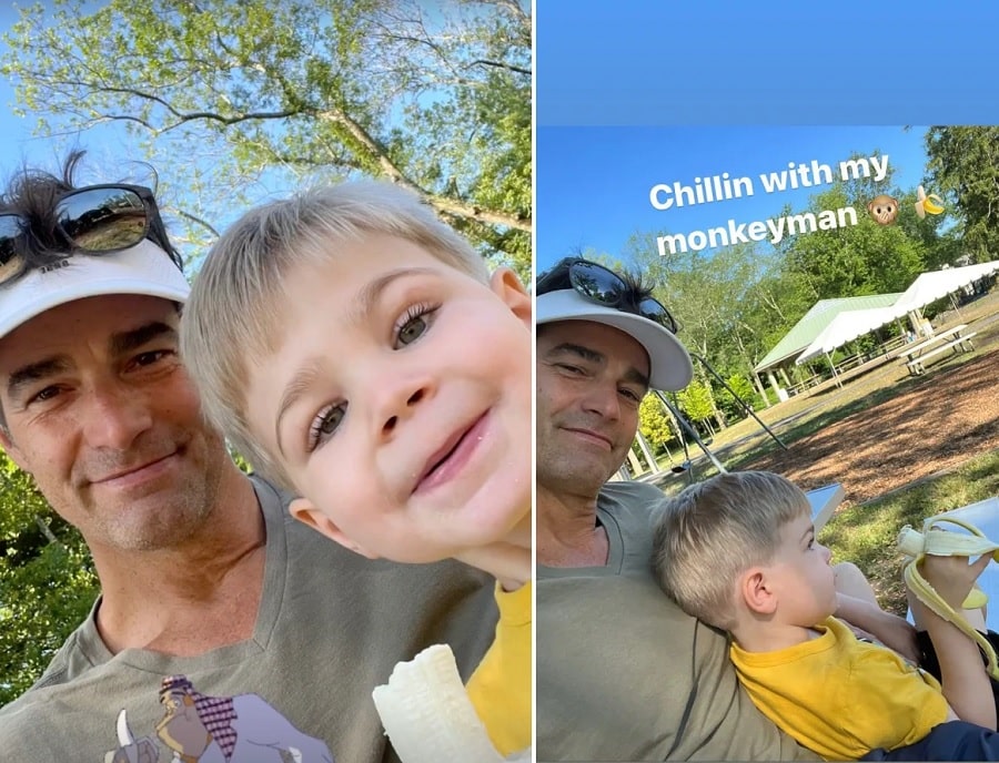 Rob Marciano With Son Mason [Rob Marciano | Instagram Stories]