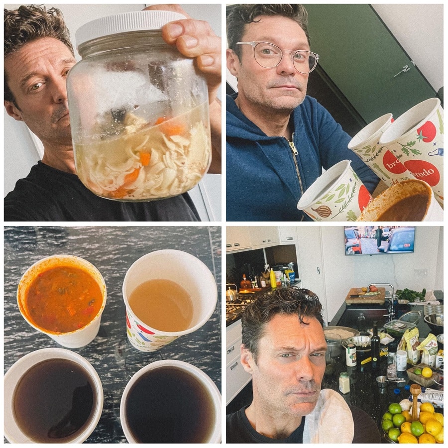 Ryan Seacrest Shares Quarantine Feast [Ryan Seacrest | Instagram]