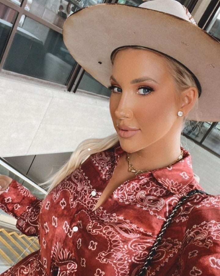 Savannah Chrisley Cowgirl Hat [Savannah Chrisley | Instagram]
