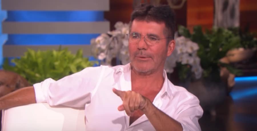 Simon Cowell Wears White Shirt & Glasses [Ellen Show | YouTube]