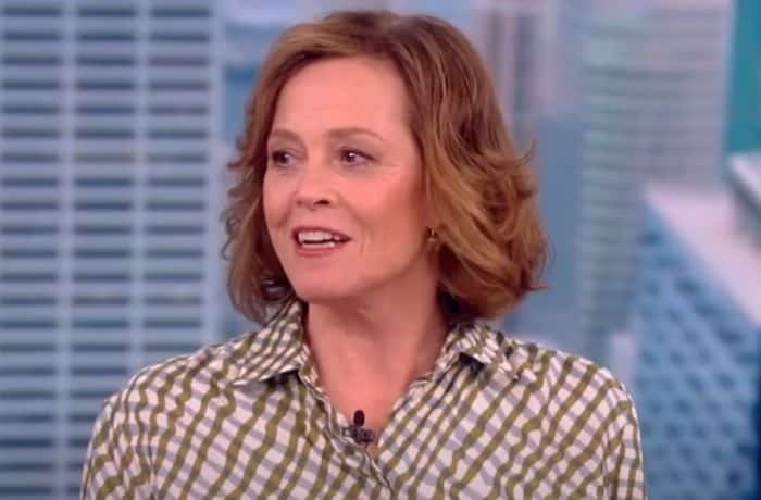 Sigourney Weaver during discussion on 'The View' with Whoopi Goldberg and hosts - YouTube/The View