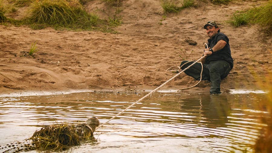 WILD CROC TERRITORY. Matt Wright in WILD CROC TERRITORY. Cr. Courtesy of Netflix © 2022