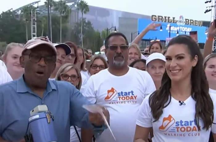 Al Roker and Stephanie Mansour during November Walking Challenge - YouTube/TODAY