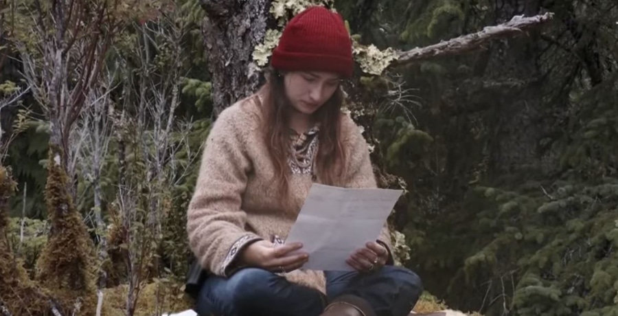Birdie reading a letter on Alaskan Bush People | episode screencap