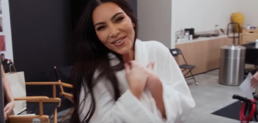 Kim Kardashian In White Robe [Hulu | YouTube]