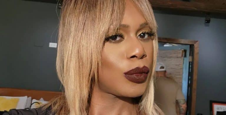 Laverne Cox Stuns On Hands And Knees In Strappy Black Bikini