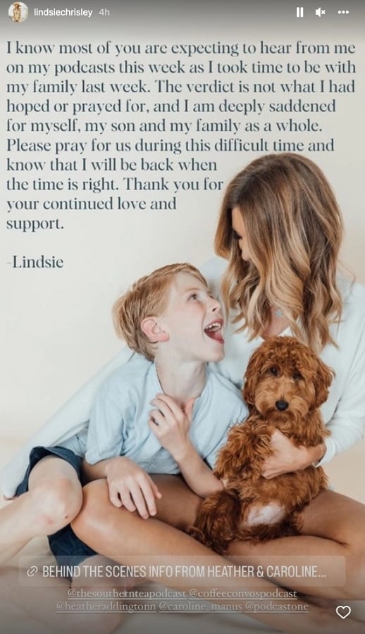Lindsie Chrisley With Son [Lindsie Chrisley | Instagram Stories]