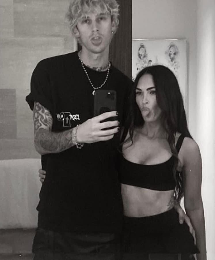 MGK & Megan Fox Black-And-White Photo [Instagram]