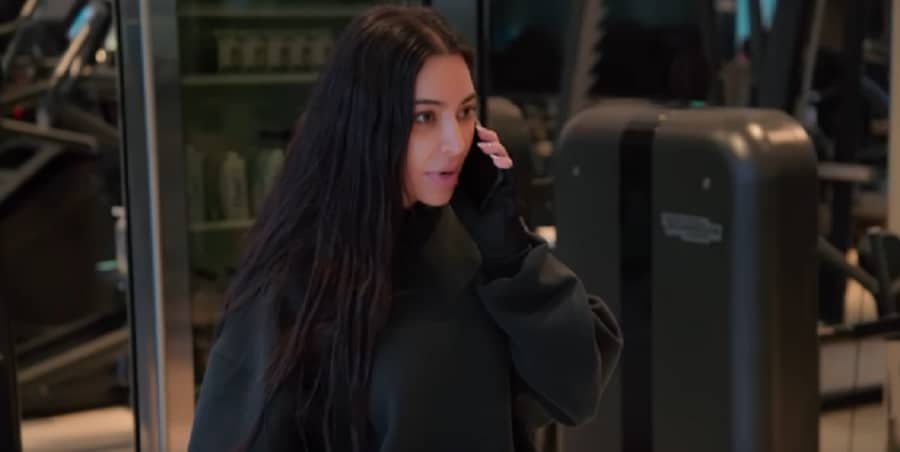 Kim Kardashian In Black Sweats [Hulu | YouTube]