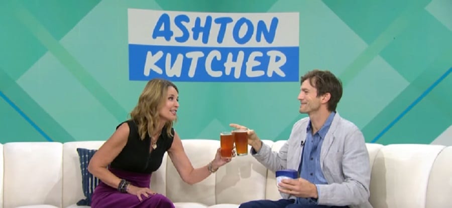 Savannah Guthrie & Ashton Kutcher Toasting Each Other [Today Show | YouTube]