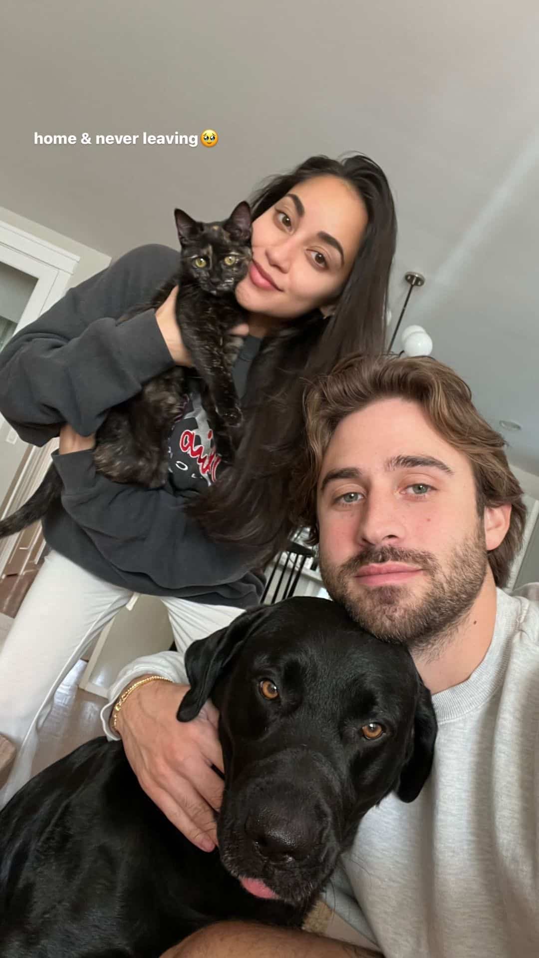 Victoria Fuller and Greg Grippo via Instagram wtih pets