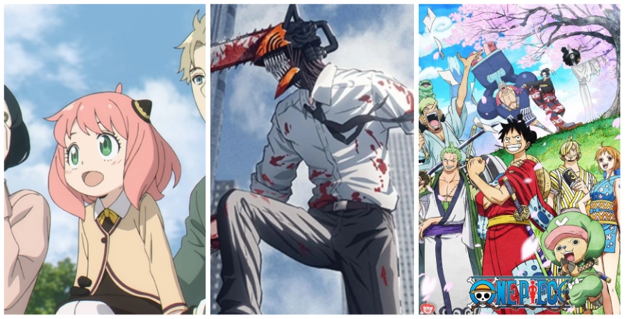 spy x family, chainsaw man, one piece