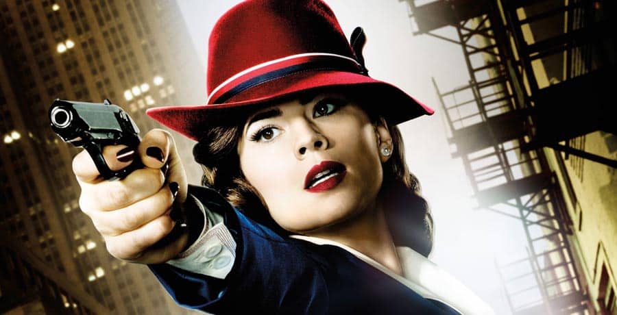 Agent Peggy Carter from her poster
