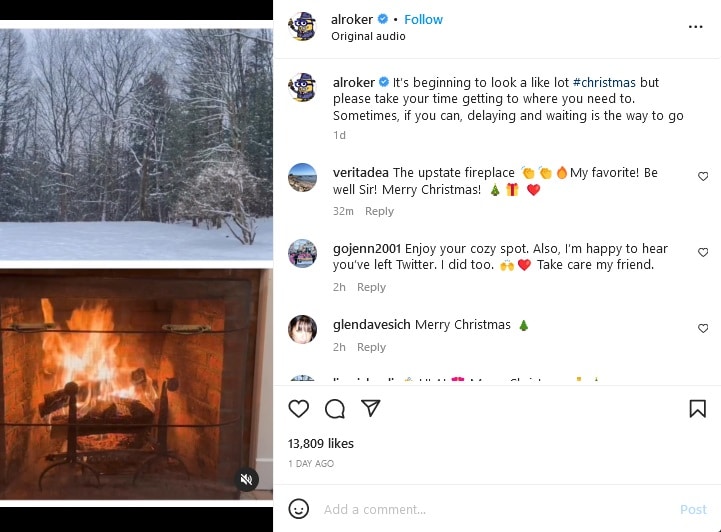 Al Roker Shares Update [Al Roker | Instagram]