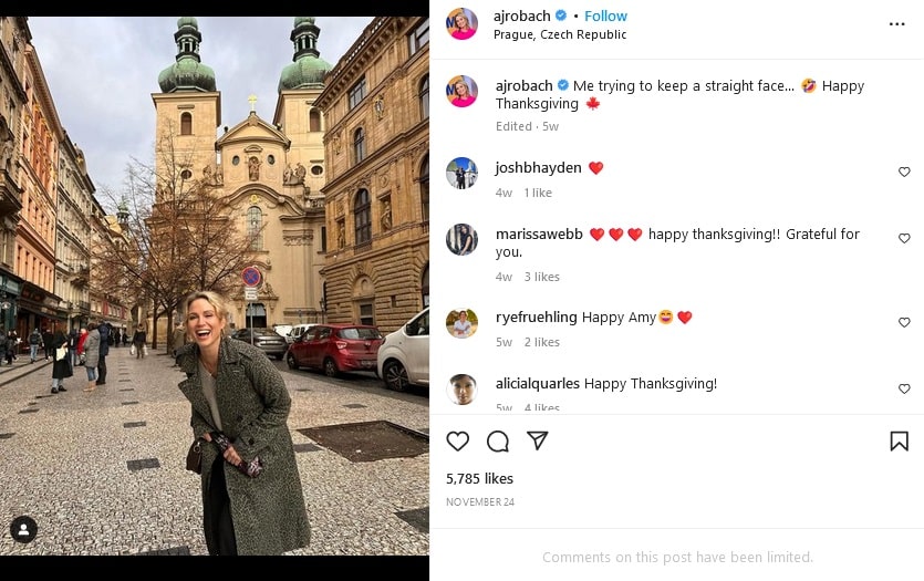 Amy Robach Travels To Prague [Amy Robach | Instagram]