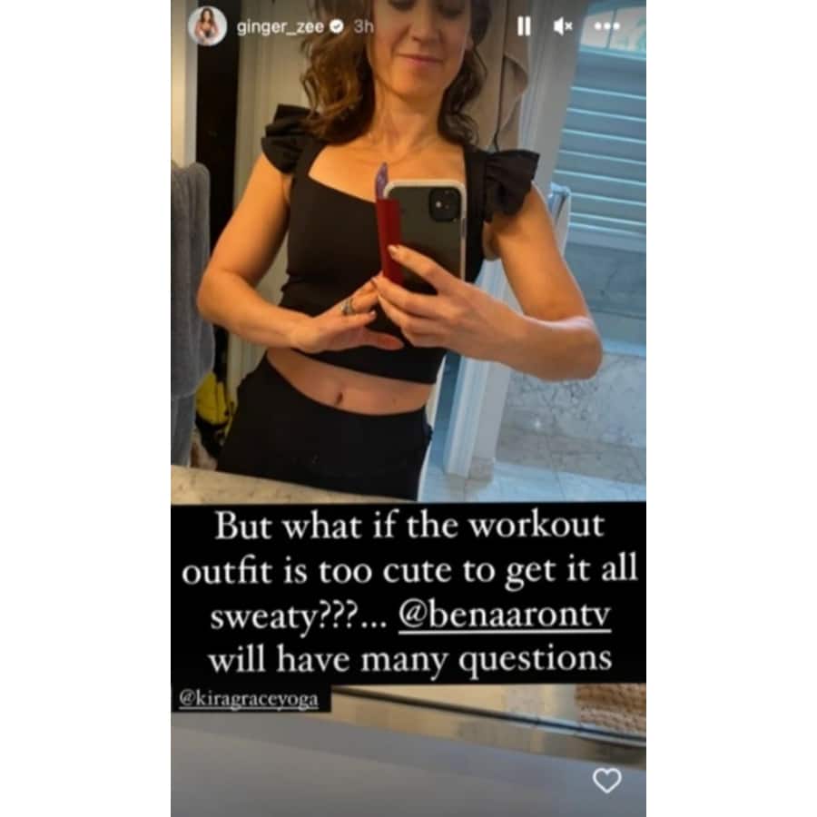 Ginger Zee's Workout Outfit [Ginger Zee | Instagram Stories]