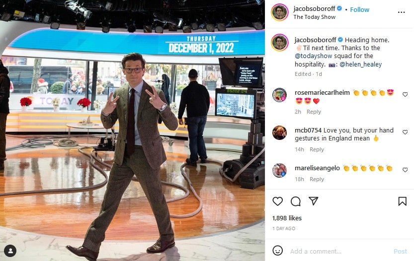 Jacob Soboroff Shares News With Today Show Fans [Credit: Helen Healey | Instagram]