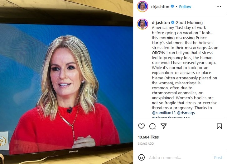 Jennifer Ashton Announces Departure From GMA [Jennifer Ashton | Instagram]