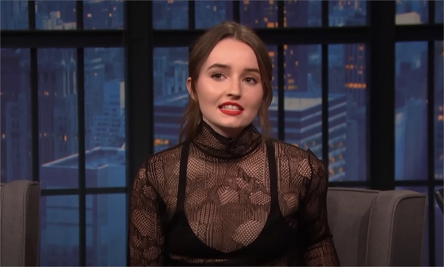 Kaitlyn Dever on 'Late Night with Seth Meyers.'