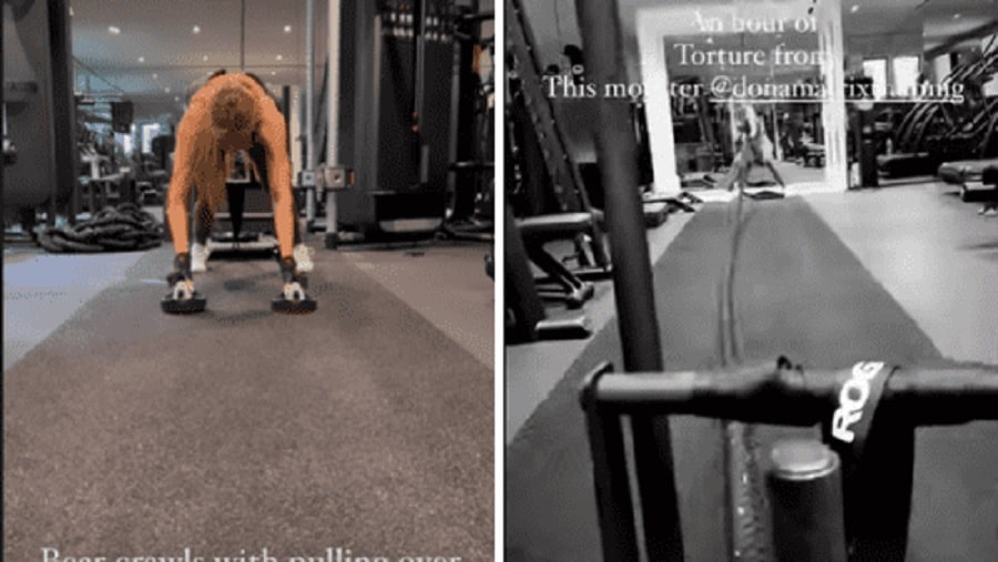 Khloe Kardashian Breaks Sweat At Gym [Khloe Kardashian | Instagram Stories]