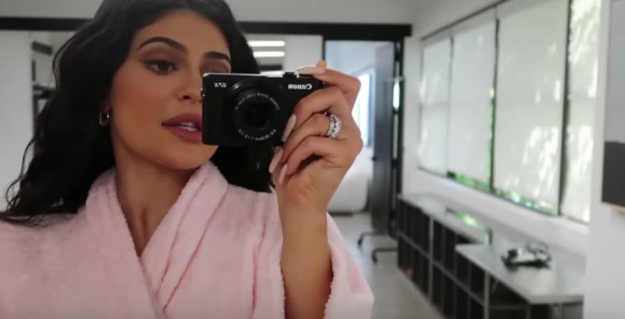 Kylie Jenner films herself in a YouTube video [Kylie Jenner | YouTube]