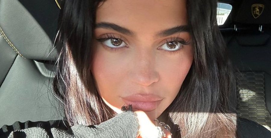 Kylie Jenner snaps a car selfie.