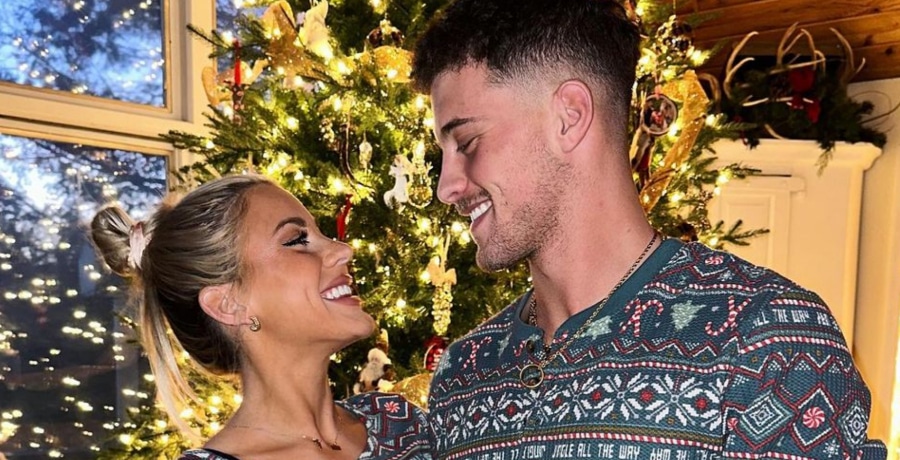 Love Island USA's Josh and Shannon at Christmas | Instagram