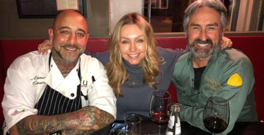 Leticia Cline & Mike Wolfe With Chef [Instagram]