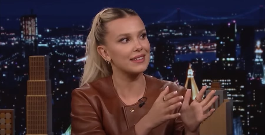 Millie Bobby Brown on 'The Tonight Show.'