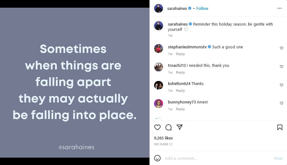 Sara Haines Shares Cryptic Quote [Sara Haines | Instagram]