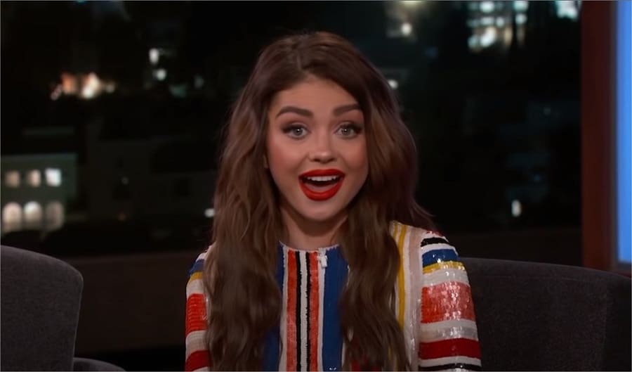 Sarah Hyland on 'Jimmy Kimmel Live.'