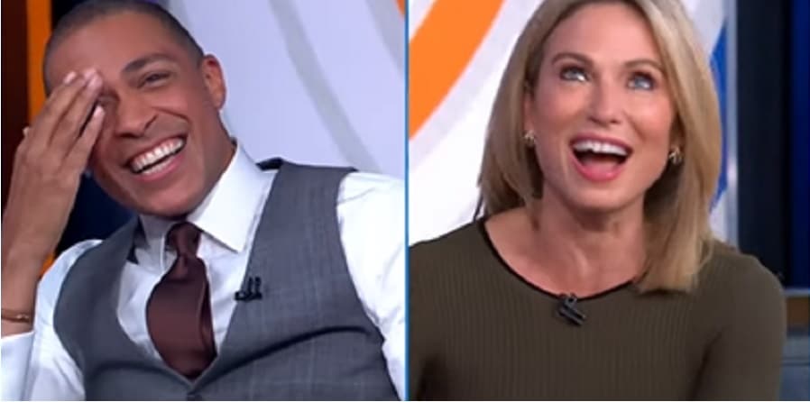 TJ Holmes & Amy Robach Flirting & Laughing [GMA | YouTube]