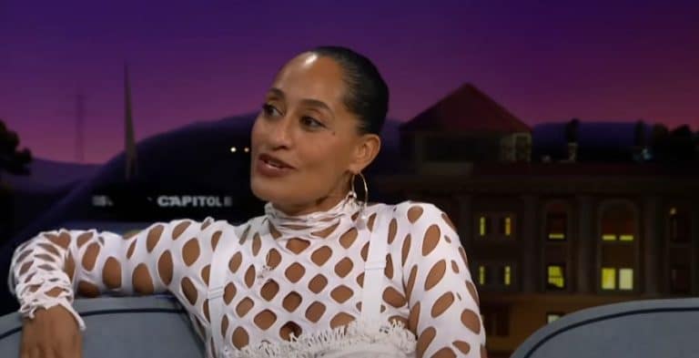 Tracee Ellis Ross Goes For A Dip In Floral String Bikini