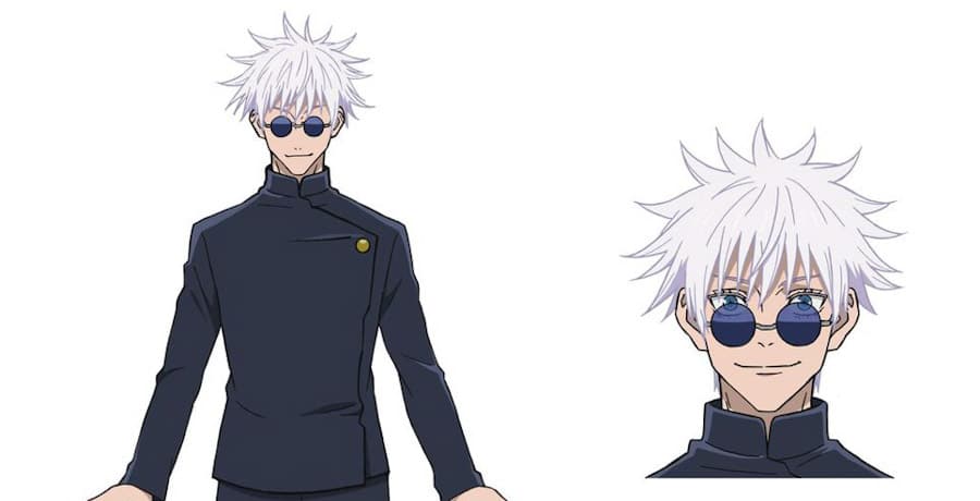 Art showing off a younger version of Satoru Gojo for Season 2 of 'Jujutsu Kaisen'