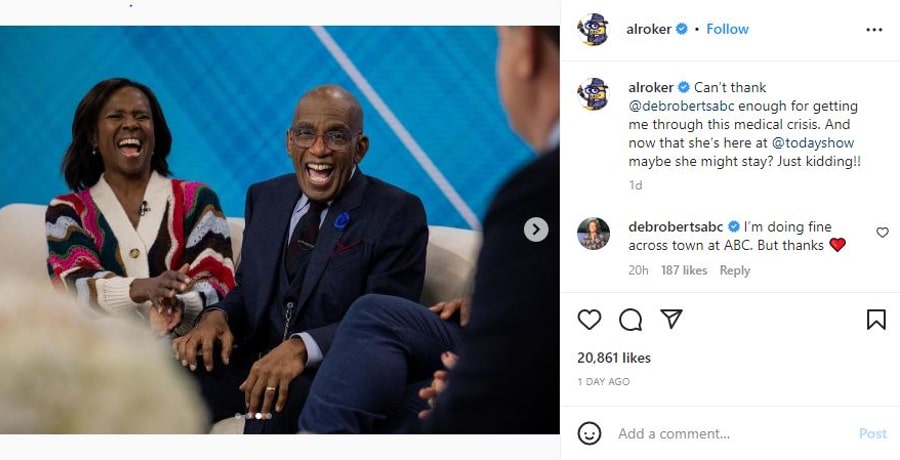 Al Roker Deborah Roberts Instagram