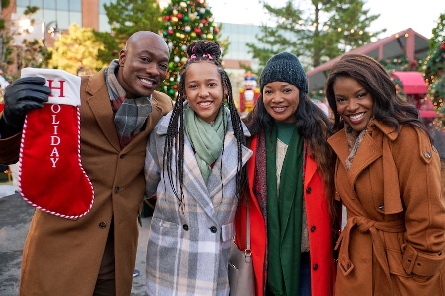 Photo: BJ Britt, Sariah Gerald, Tamala Jones, Nadine Ellis Credit: ©2022 Hallmark Media/Photographer: Brandon Cruz