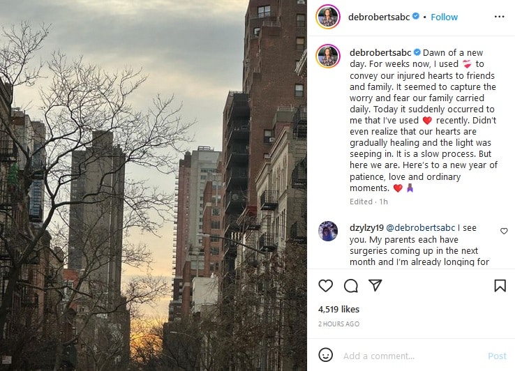 Deborah Roberts Reflects On Al Roker's Recovery [Deborah Roberts | Instagram]