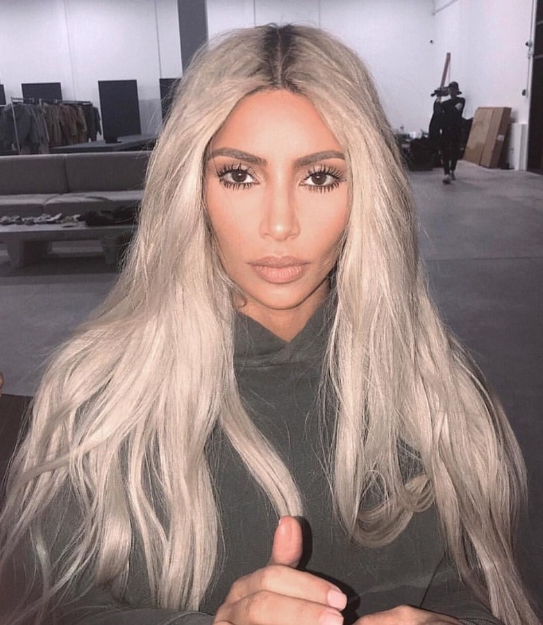 Kim Kardashian Unveils Her Platinum Blonde Hair [Kim Kardashian | Instagram]