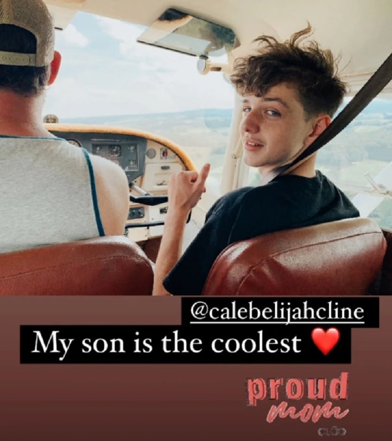 Leticia Cline's Son Caleb [Leticia Cline | Instagram Stories]