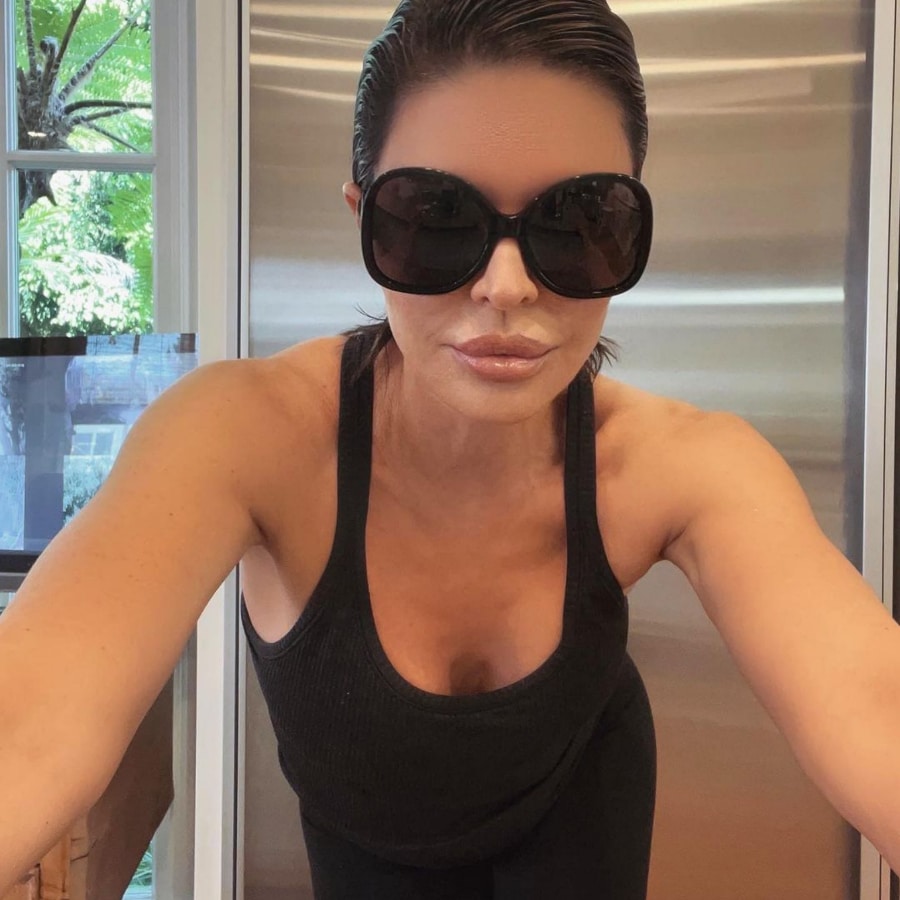 Lisa Rinna Wears Cat-Eye Sunglasses [Lisa Rinna | Instagram]