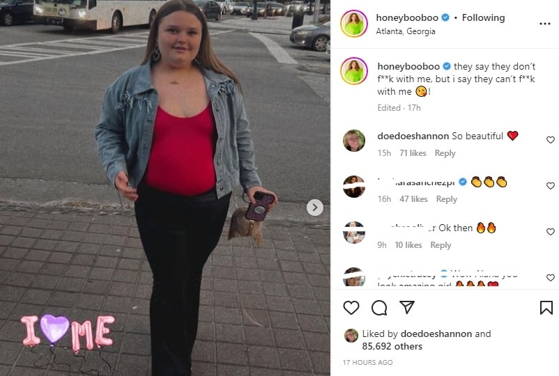 Alana Thompson honey boo boo instagram