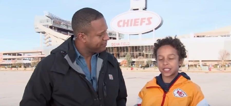 Craig Melvin & His Son Support Chiefs [Source: YouTube]