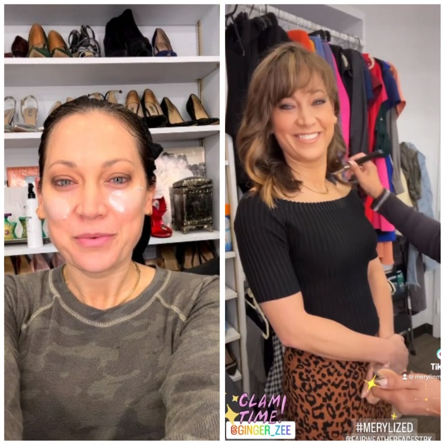 Ginger Zee Gets Ready For GMA [Source: Ginger Zee - Instagram Stories]